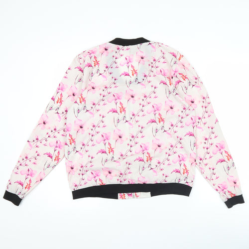 Atmosphere Womens Multicoloured Floral Bomber Jacket UK 10