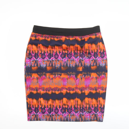 Savida Women’s Multicoloured Geometric Pencil Skirt Size L