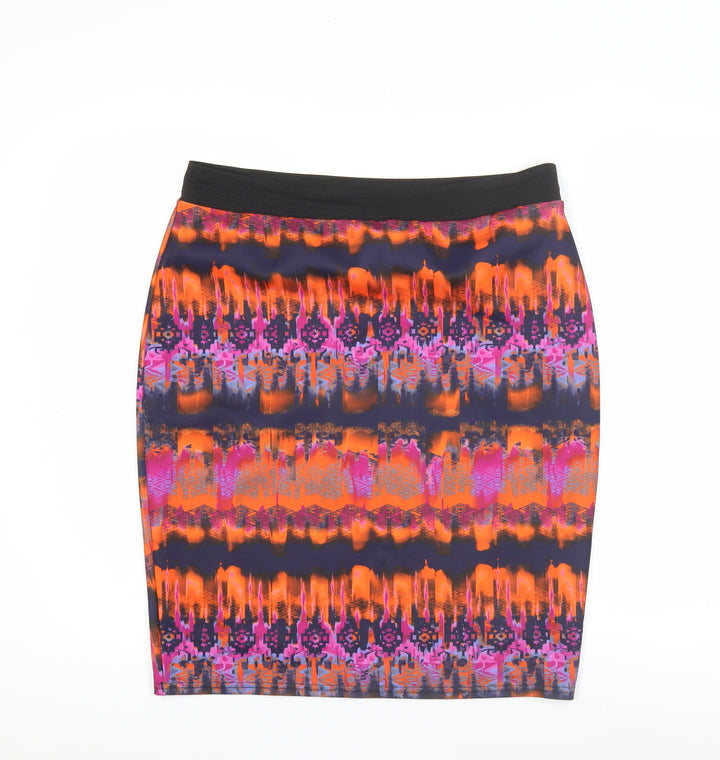 Savida Women’s Multicoloured Geometric Pencil Skirt Size L