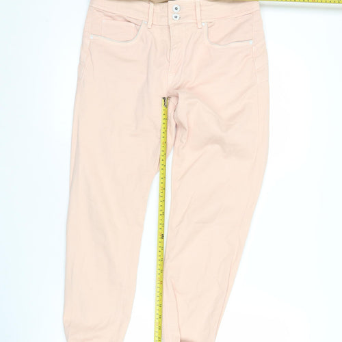 Salsa Womens Pink Skinny Jeans Size 12 Slim Fit Mid Rise