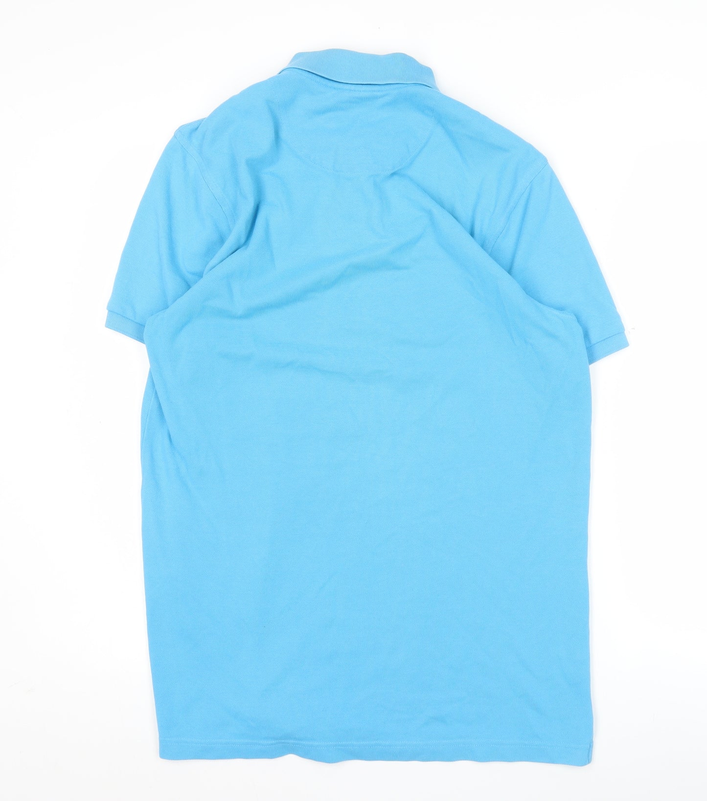 Thomas Pink Men's Blue Slim Fit Cotton Polo Shirt Size S