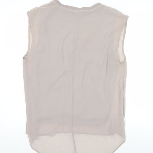 Zara Woman Women’s Beige Sleeveless Tunic Blouse Size 12