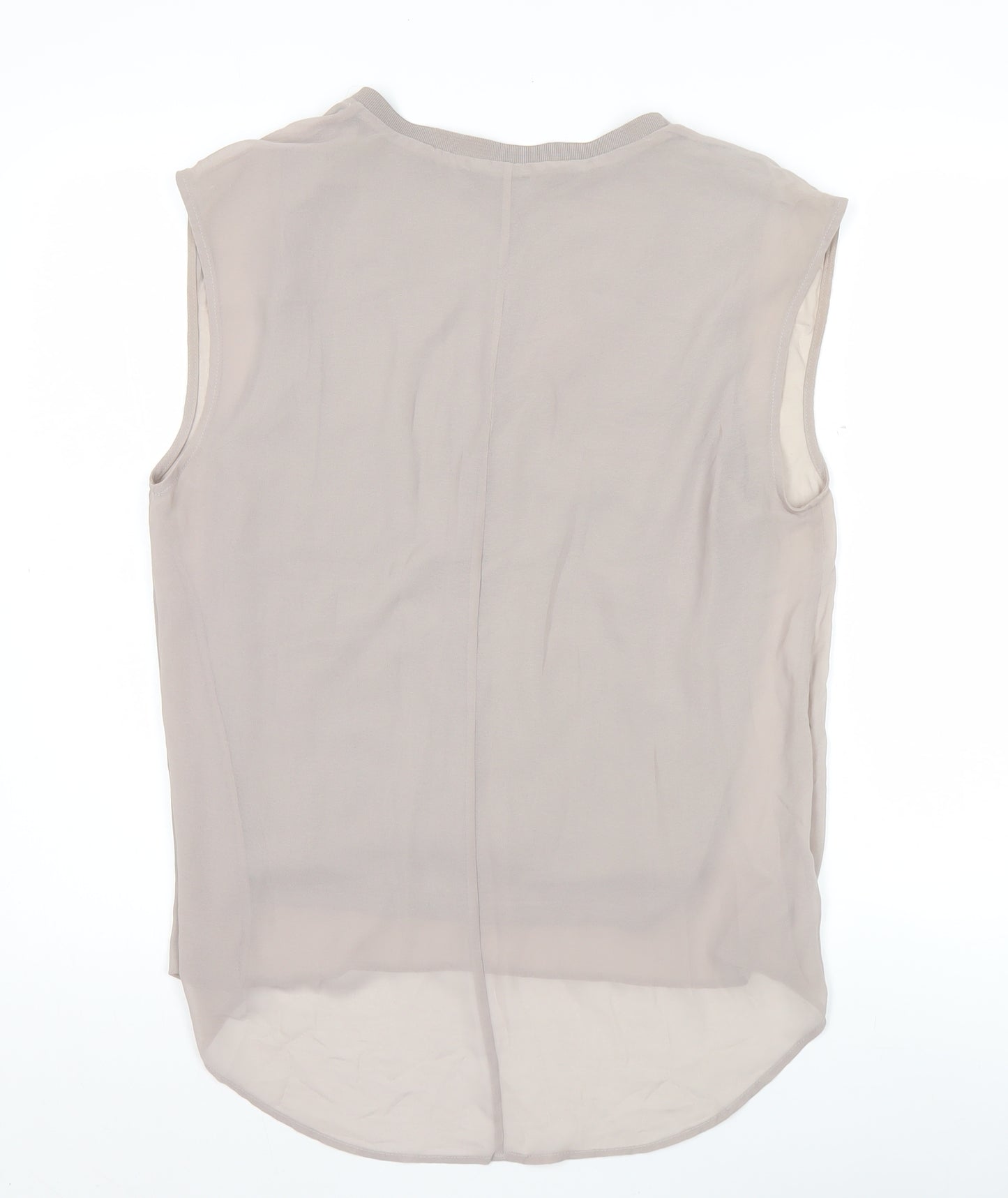 Zara Woman Women’s Beige Sleeveless Tunic Blouse Size 12