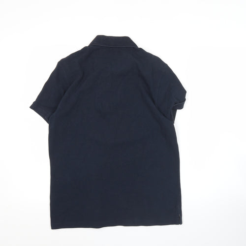 Barbour Men's Navy Blue Polo Shirt M Regular Fit Cotton Casual