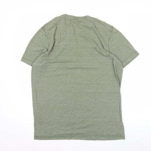 Jack & Jones Men's Green Graphic Logo T-Shirt Size M