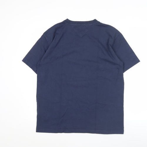 Tommy Jeans Men's Blue M Relaxed Fit Graphic Logo T-Shirt