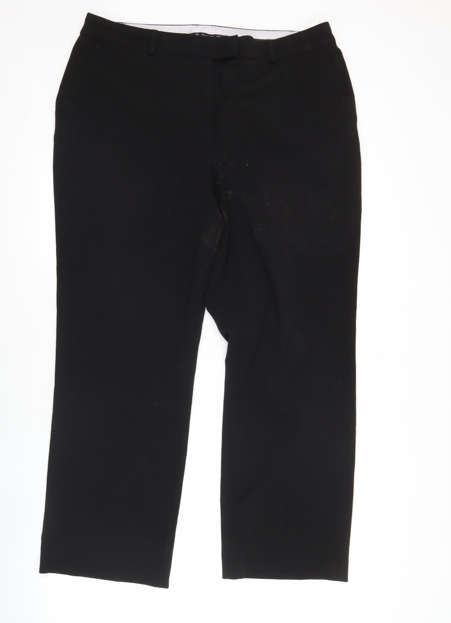 Dunnes Women’s Black Size 16 Straight Leg Work Trousers