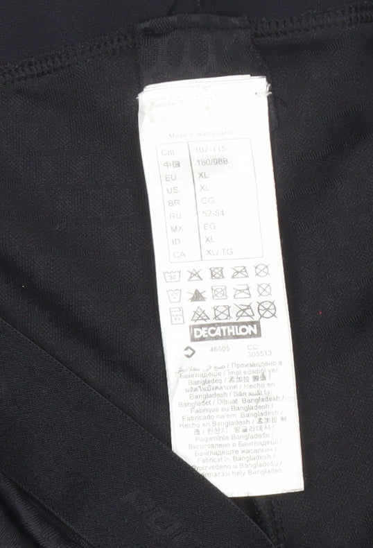 Decathlon Men’s Black XL Compression Cycling Shorts