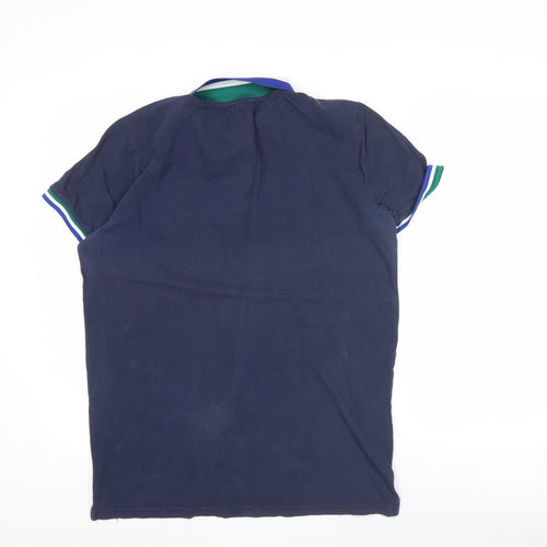 Beverly Hills Polo Club Men’s Blue L Polo Shirt Cotton Short Sleeve