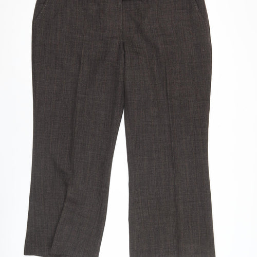 F&F Women’s Brown Straight Leg Dress Pants Size 20R Workwear