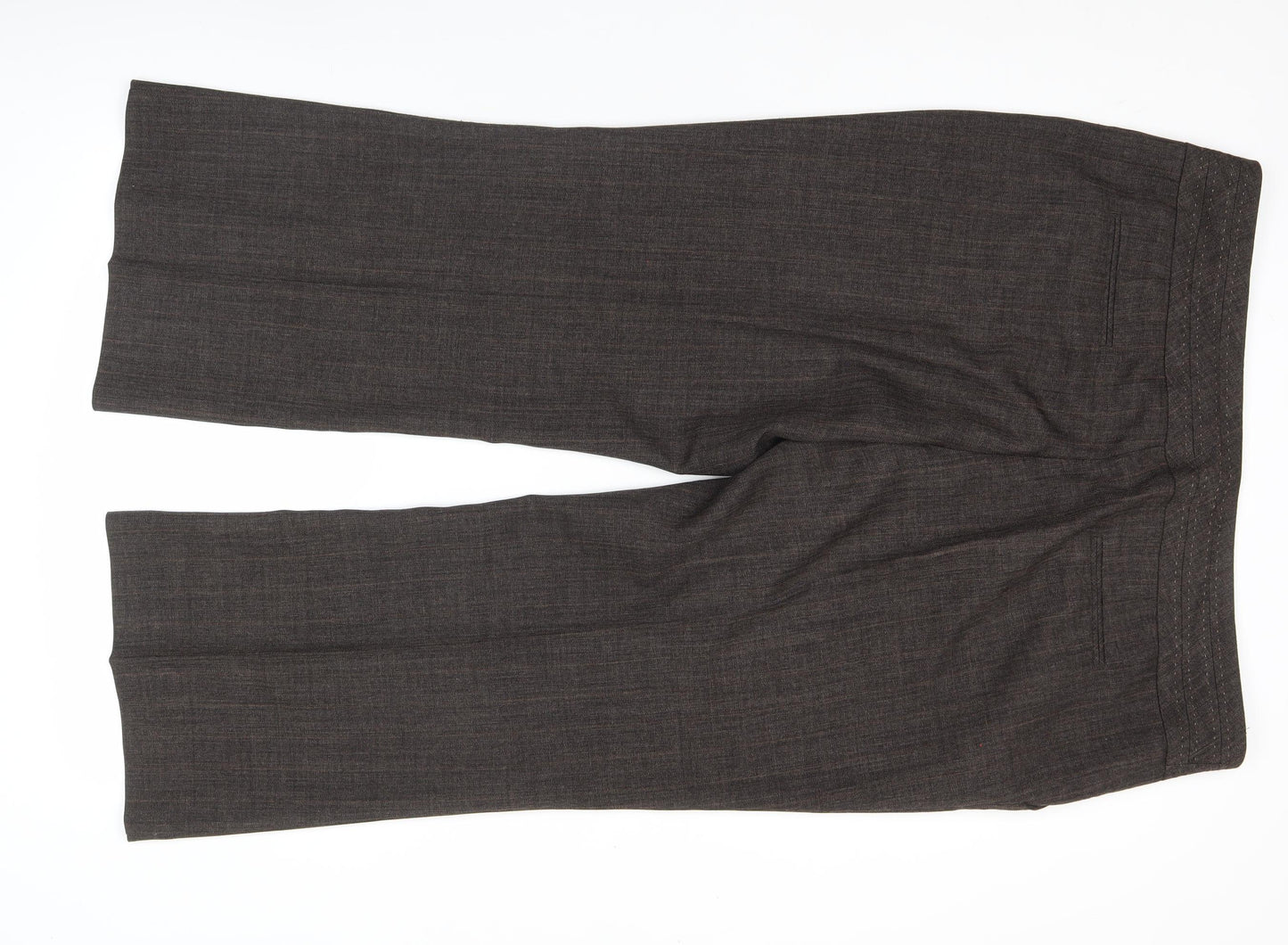 F&F Women’s Brown Straight Leg Dress Pants Size 20R Workwear