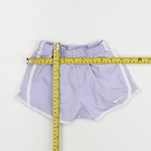 Nike Girls Purple Dri-FIT Active Shorts 2-3 Years Lightweight Sportswear