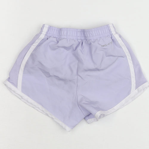 Nike Girls Purple Dri-FIT Active Shorts 2-3 Years Lightweight Sportswear