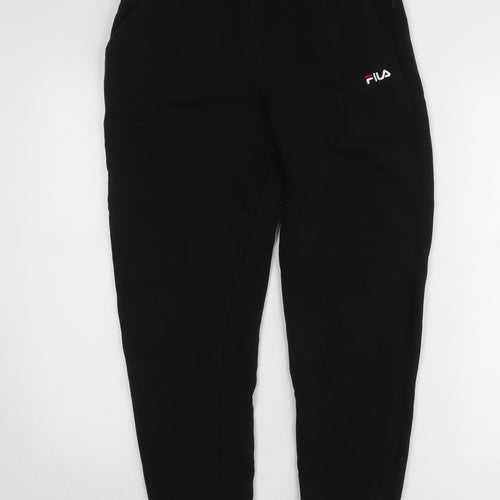FILA Men’s Black Jogger Trousers Size S Regular Fit Sportswear