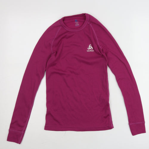 Odlo Teens Purple Slim Fit Long Sleeve Pullover Jumper Size 12