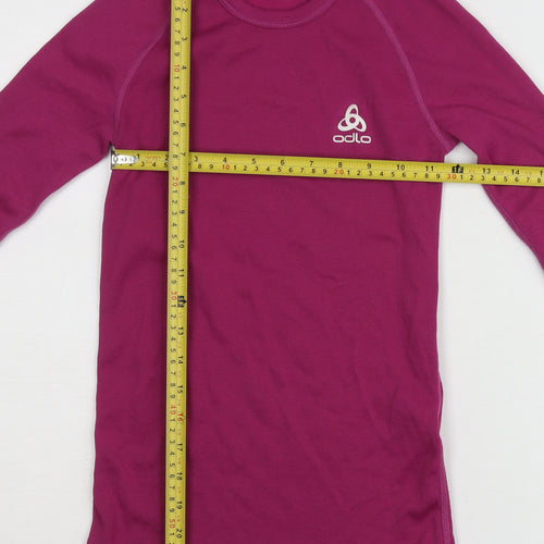 Odlo Teens Purple Slim Fit Long Sleeve Pullover Jumper Size 12