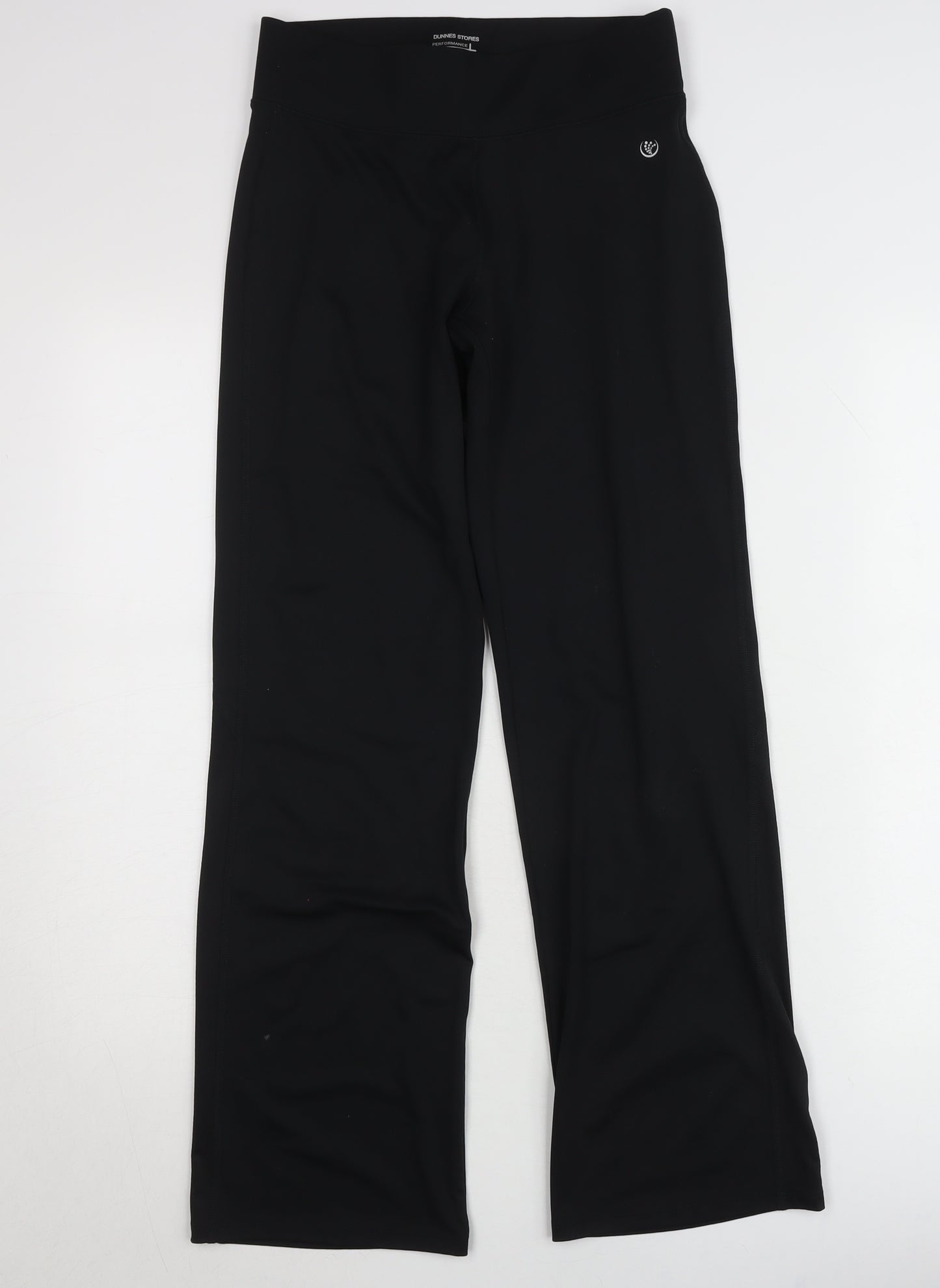 Dunnes Stores Womens Black Size 8 Regular Fit Stretch Leggings