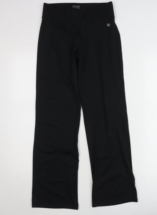 Dunnes Stores Womens Black Size 8 Regular Fit Stretch Leggings