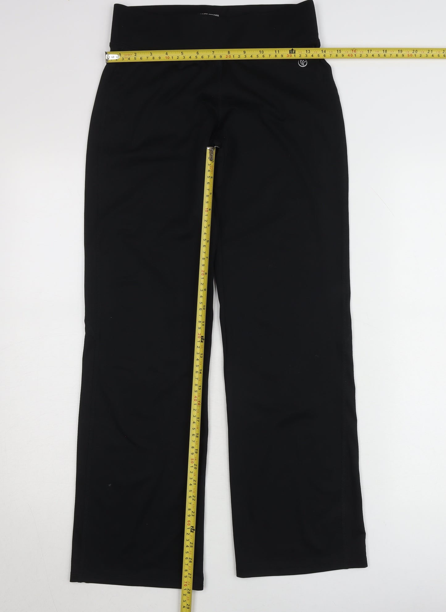 Dunnes Stores Womens Black Size 8 Regular Fit Stretch Leggings