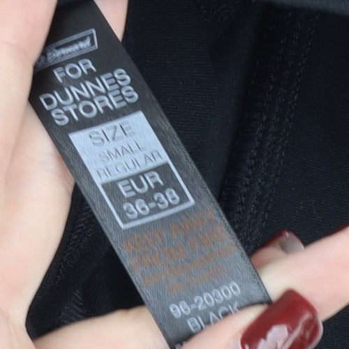 Dunnes Stores Womens Black Size 8 Regular Fit Stretch Leggings