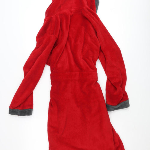 Liverpool FC Boys Red Hooded Wrap Robe 10-11 Years Fleece Football Fanwear