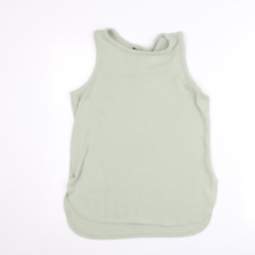 New Look Womens Green Tank Top UK 10 Sleeveless Knit Casual