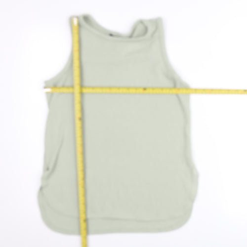 New Look Womens Green Tank Top UK 10 Sleeveless Knit Casual