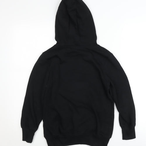 Next Boys Black Hoodie 9 Years Pullover Graphic Logo Sweatshirt
