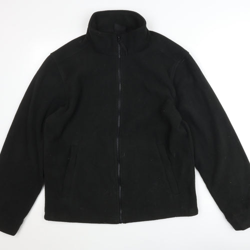 Regatta Mens Black Fleece Jacket M Full Zip Outdoor Casual