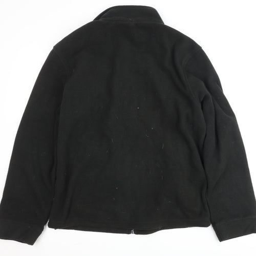 Regatta Mens Black Fleece Jacket M Full Zip Outdoor Casual