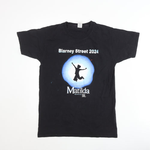 Fruit of the Loom Women’s Black T-Shirt S Theatre Matilda JR Print