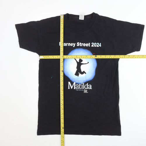 Fruit of the Loom Women’s Black T-Shirt S Theatre Matilda JR Print