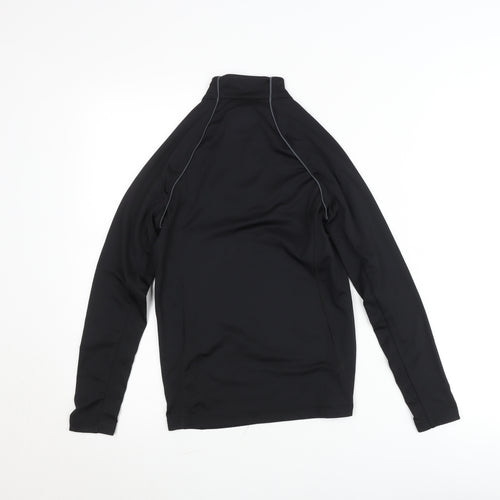 Nevica Teens Black 12 Slim Athletic Ski 1/4 Zip Sweatshirt