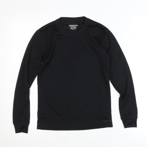 Campri Boys Black Long Sleeve Sports Baselayer T-Shirt 11-12 Years