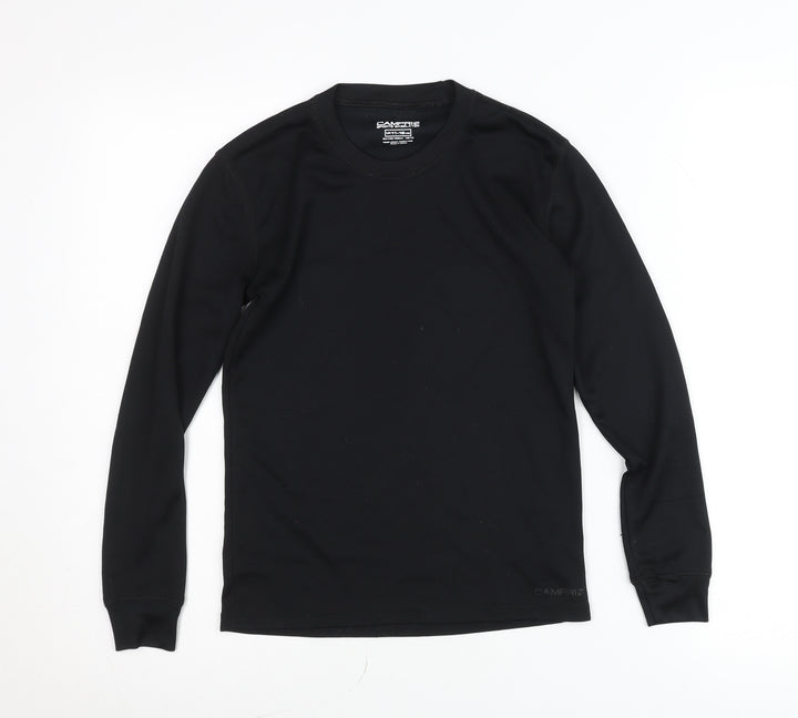 Campri Boys Black Long Sleeve Sports Baselayer T-Shirt 11-12 Years
