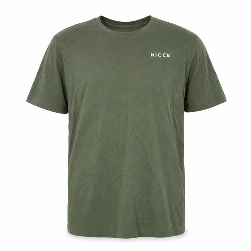 Nicce Teens Green 16 Plus Crew Neck Logo Short Sleeve T-Shirt