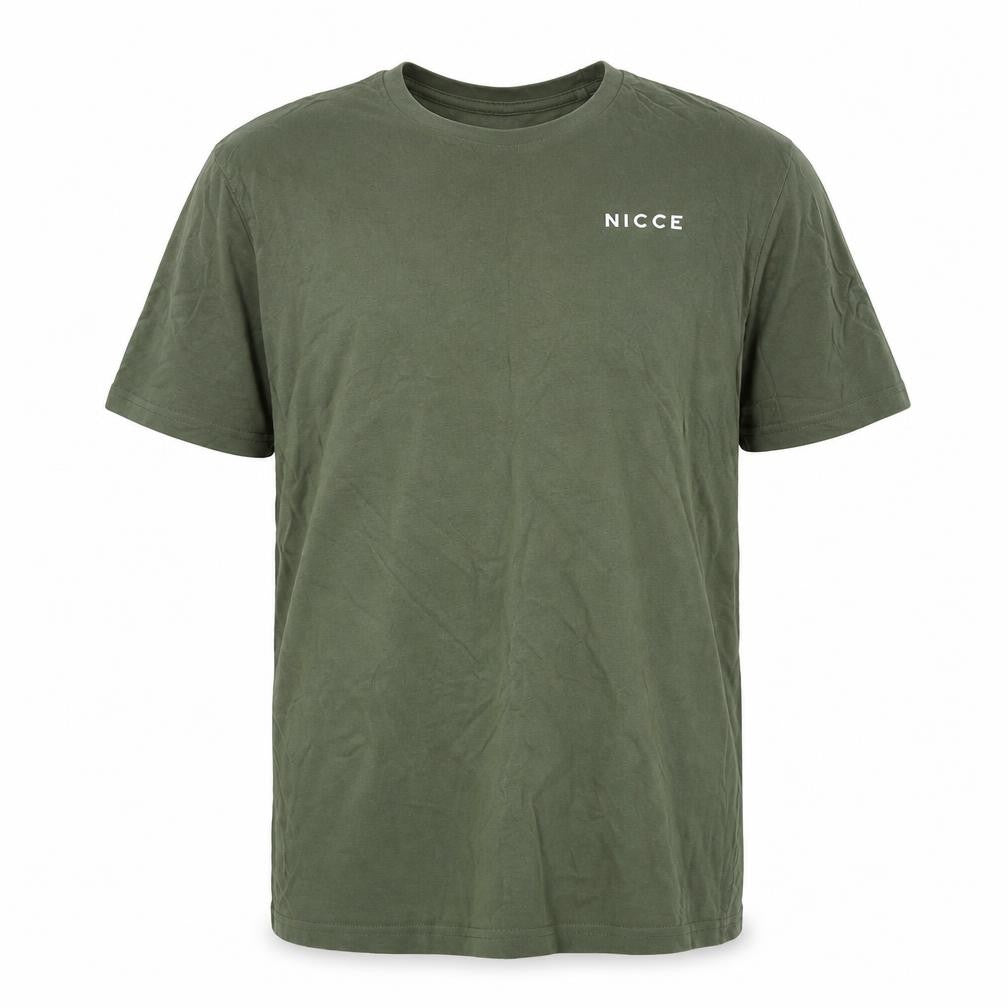 Nicce Teens Green 16 Plus Crew Neck Logo Short Sleeve T-Shirt