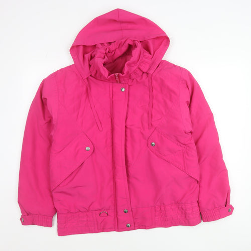 Marks and Spencer Women’s Pink Parka Jacket Size 10 Hooded Lined