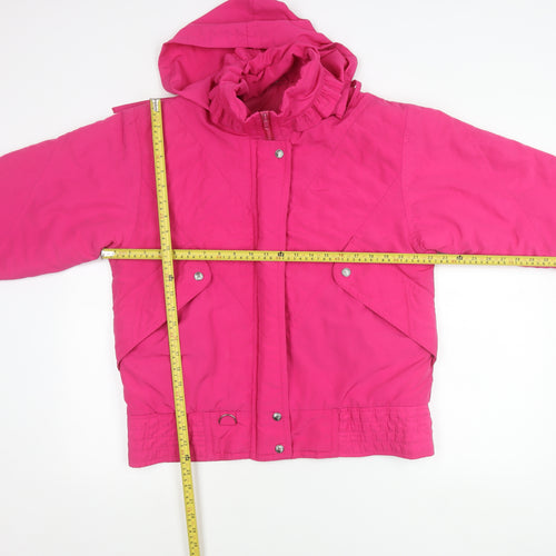 Marks and Spencer Women’s Pink Parka Jacket Size 10 Hooded Lined
