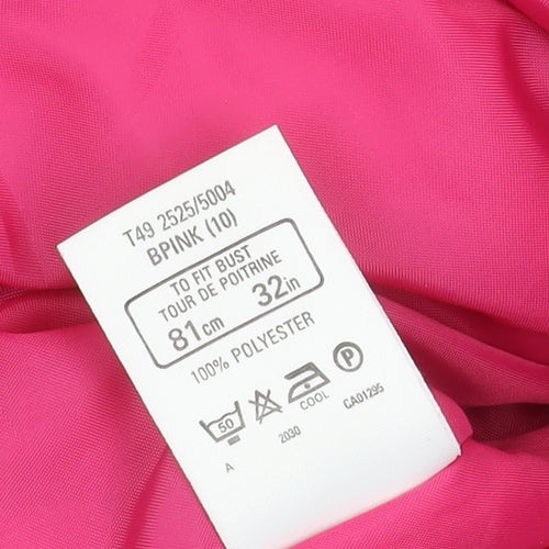 Marks and Spencer Women’s Pink Parka Jacket Size 10 Hooded Lined