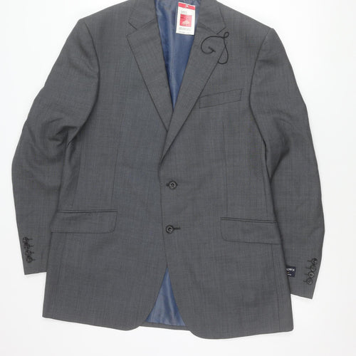Marks and Spencer Men’s Grey Wool Suit Jacket 42L Classic Fit