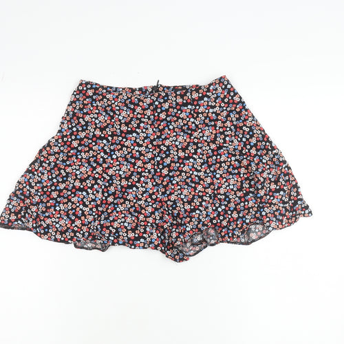 New Look Womens Multicoloured Floral Culotte Shorts Size 8