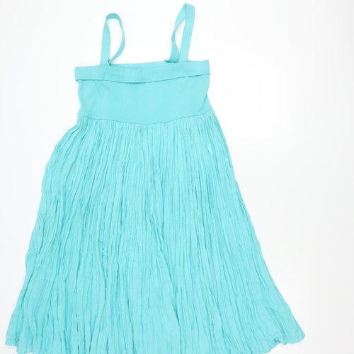 Garella Women’s Blue A-Line Knee Length Summer Dress Size 2