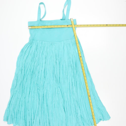 Garella Women’s Blue A-Line Knee Length Summer Dress Size 2