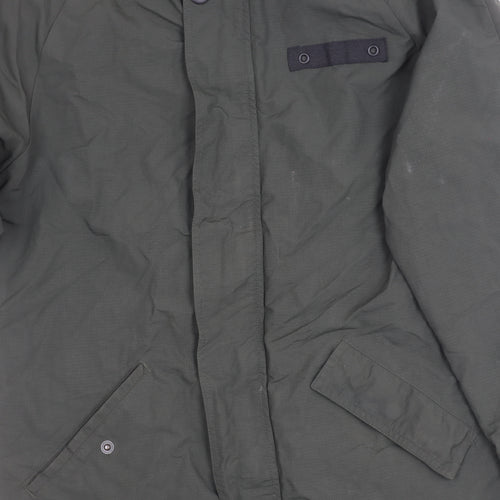 Next Girls Green Hooded Parka Coat Age 11 Years Mid-Length Winter Jacket