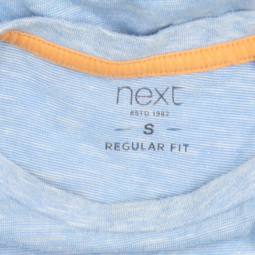 Next Men Blue S Regular Fit Cotton Graphic Surf T-Shirt