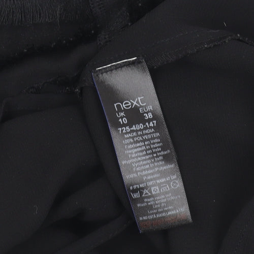 Next Petite Women’s Black Sleeveless Tunic Blouse Size 10