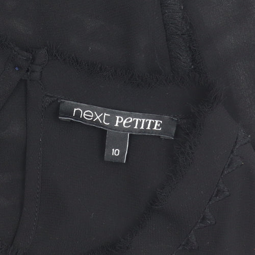 Next Petite Women’s Black Sleeveless Tunic Blouse Size 10