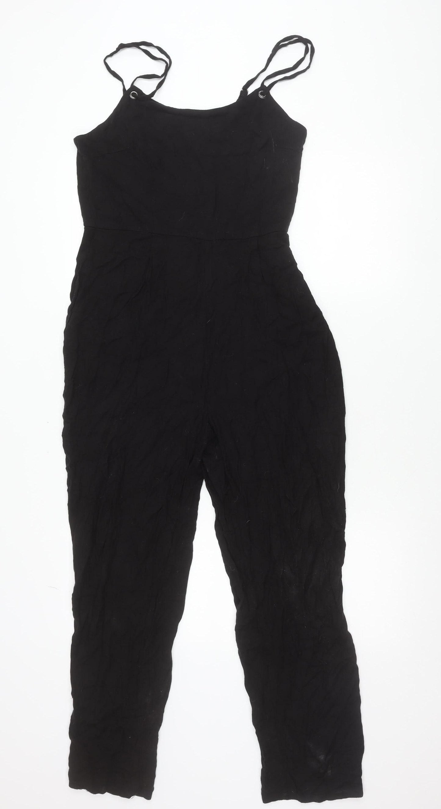 New Look Women’s Black Jumpsuit Size 10 Sleeveless Viscose