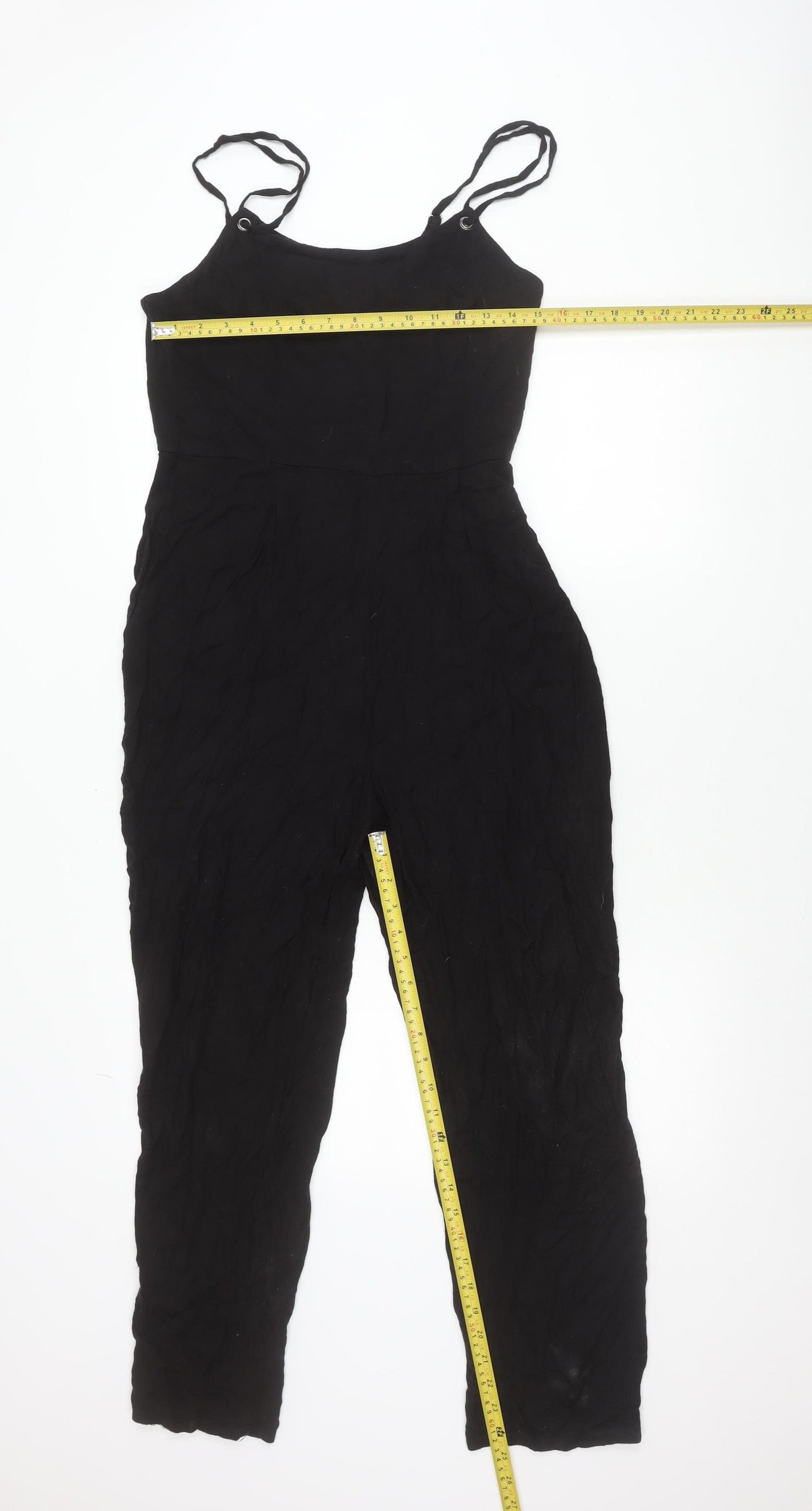New Look Women’s Black Jumpsuit Size 10 Sleeveless Viscose